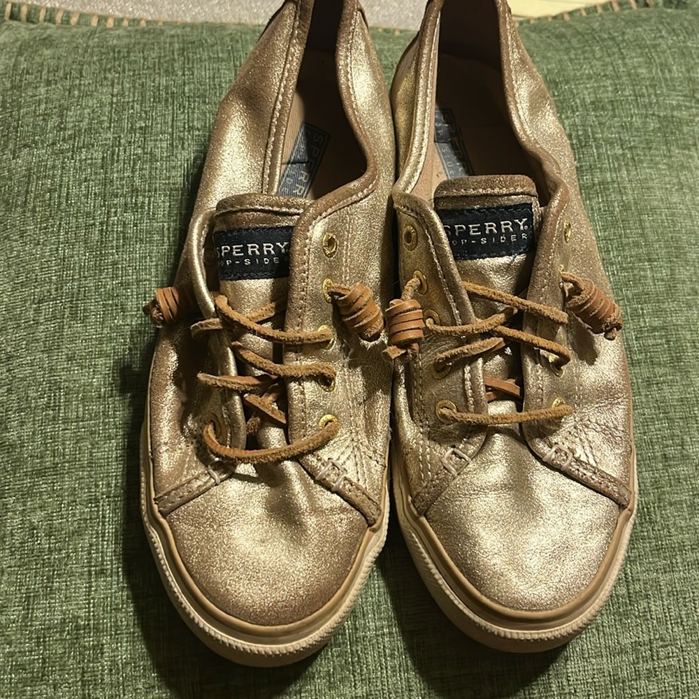 GUC Gold Sperry Sneakers
